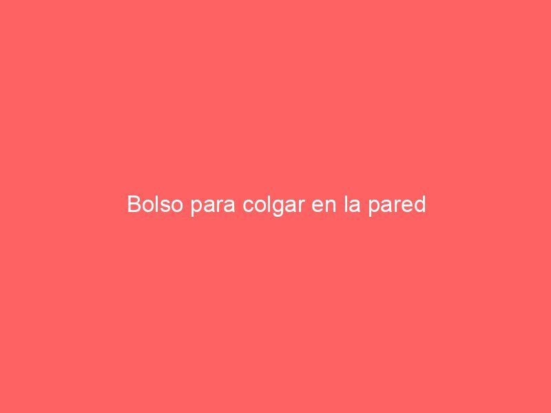 Bolso para colgar en la pared