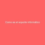 Como es el soporte informático