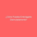 ¿Cómo Puedes Embriagarte Disimuladamente?