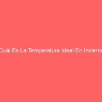 ¿Cuál Es La Temperatura Ideal En Invierno?