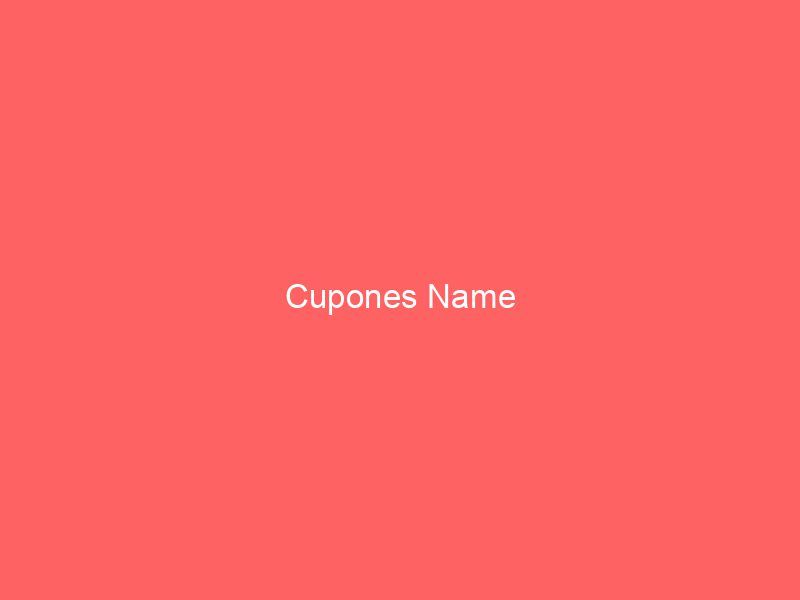 Cupones Name