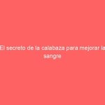El secreto de la calabaza para mejorar la sangre