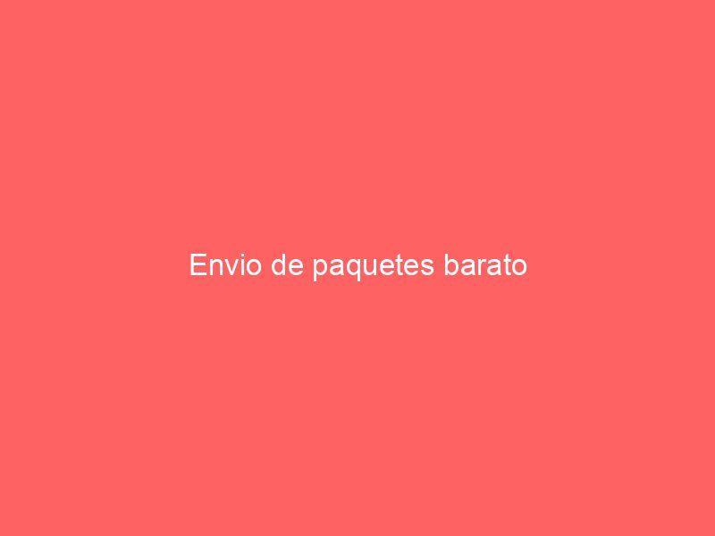 Envio de paquetes barato