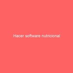 Hacer software nutricional