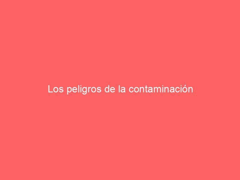 Los peligros de la contaminación