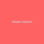 Masajes relajantes