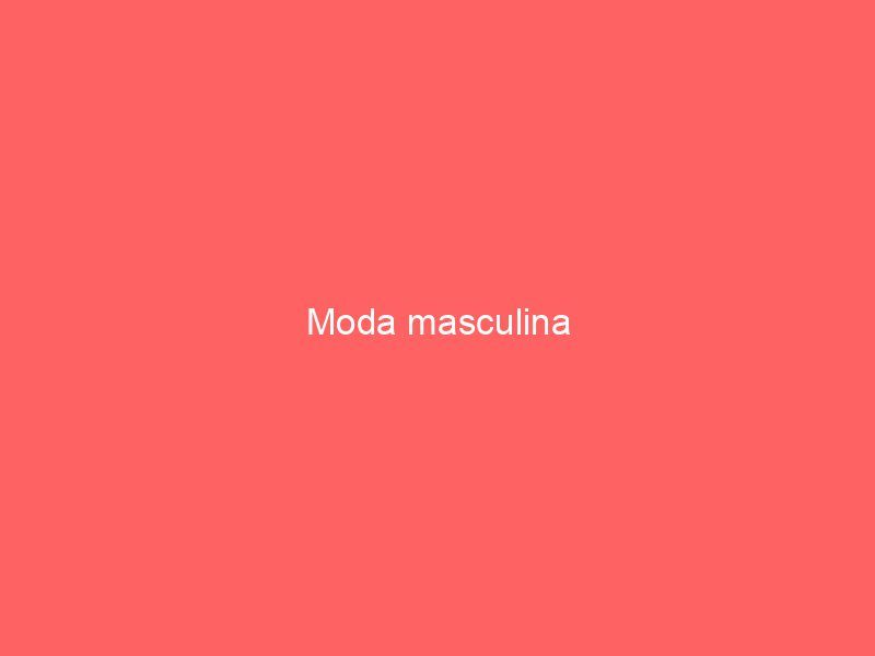 Moda masculina