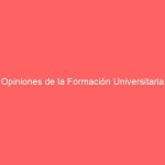 Opiniones de la Formación Universitaria