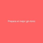 Prepara el mejor gin-tonic