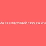 Qué es la matronatación y para qué sirve