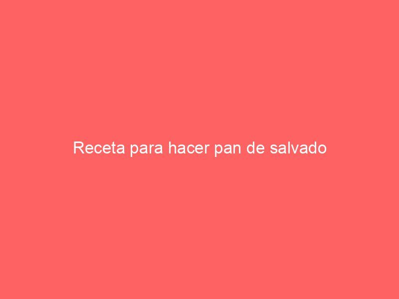 Receta para hacer pan de salvado