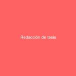 Redacción de tesis