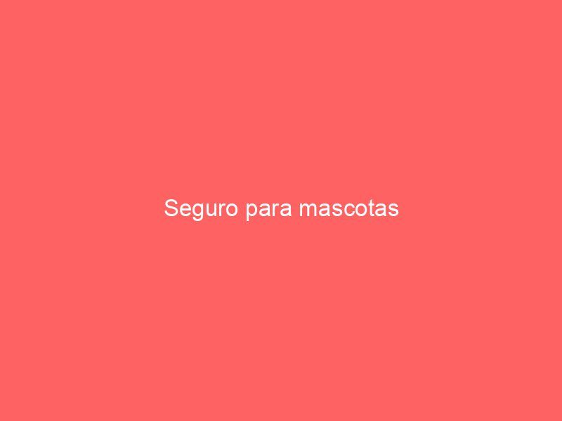 Seguro para mascotas