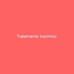 Tratamiento insomnio: