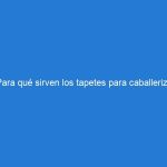 ¿Para qué sirven los tapetes para caballeriza?