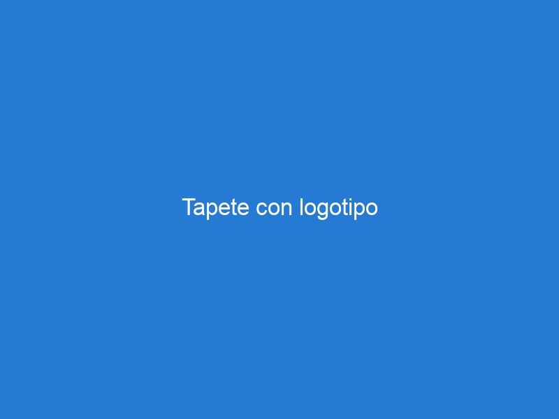 Tapete con logotipo