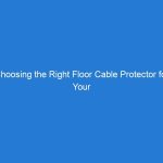 Choosing the Right Floor Cable Protector for Your Workspace: A Comprehensive Overview