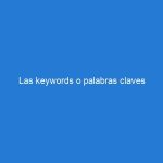 Las keywords o palabras claves