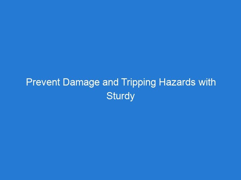 Prevent Damage and Tripping Hazards with Sturdy Cable Protection Ramps